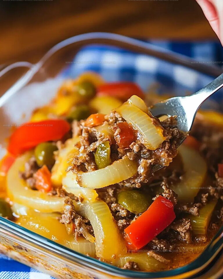 Southern Five Layer Beef Casserole Recipe