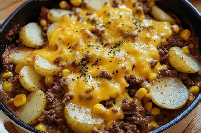 Hearty Cowboy Beef Potato Casserole Recipe
