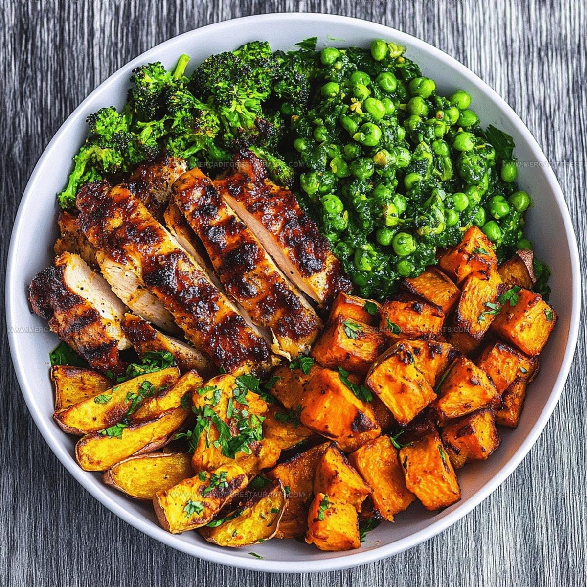 BBQ Chicken Roasted Sweet Potato Bowls Recipe