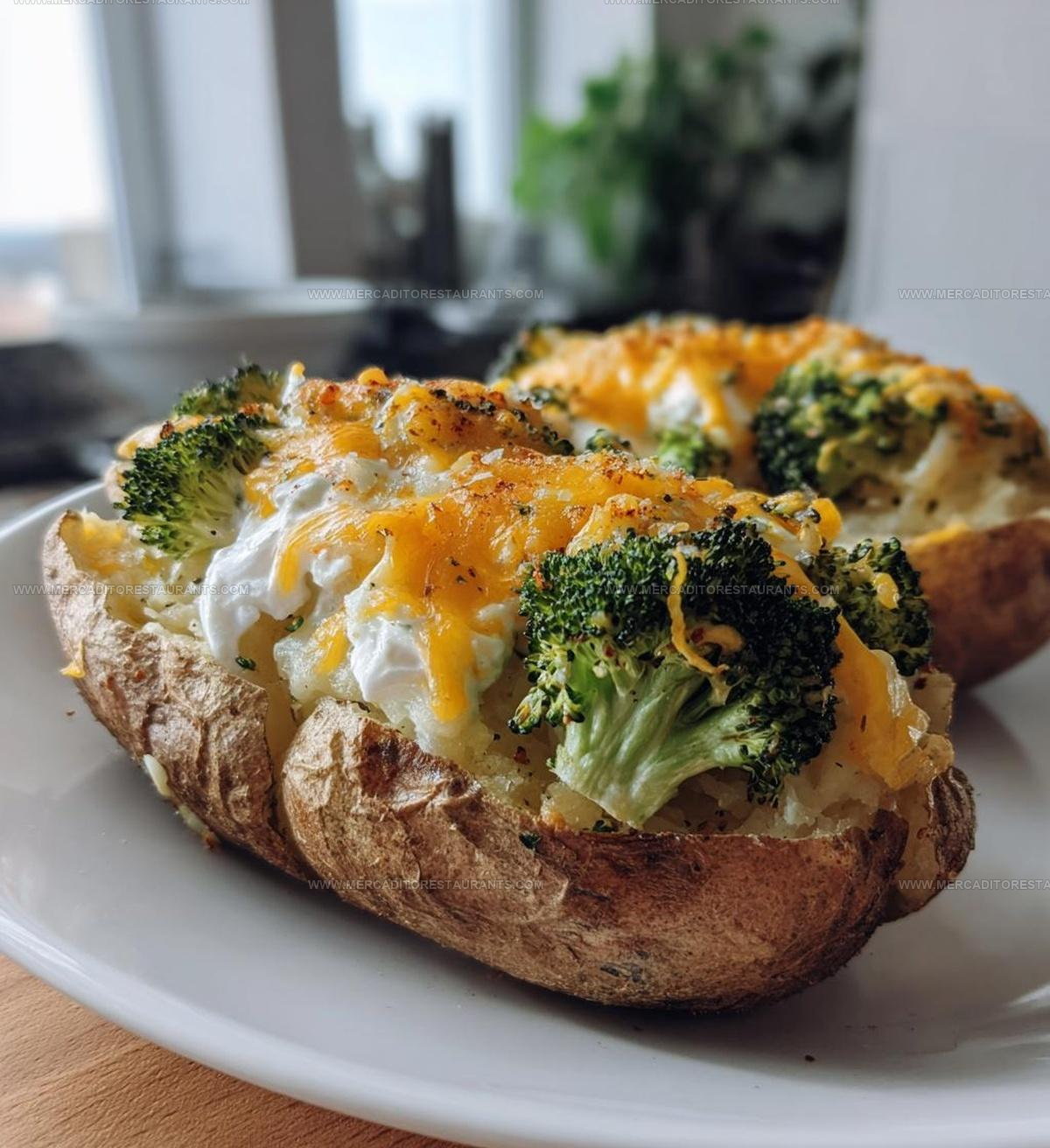 Weeknight Cheesy Broccoli Baked Potatoes Recipe
