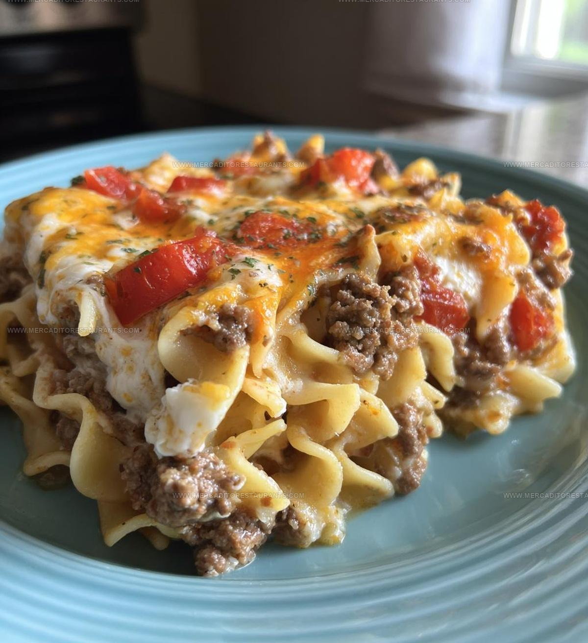 Italian Style Beef Lombardi Casserole Recipe