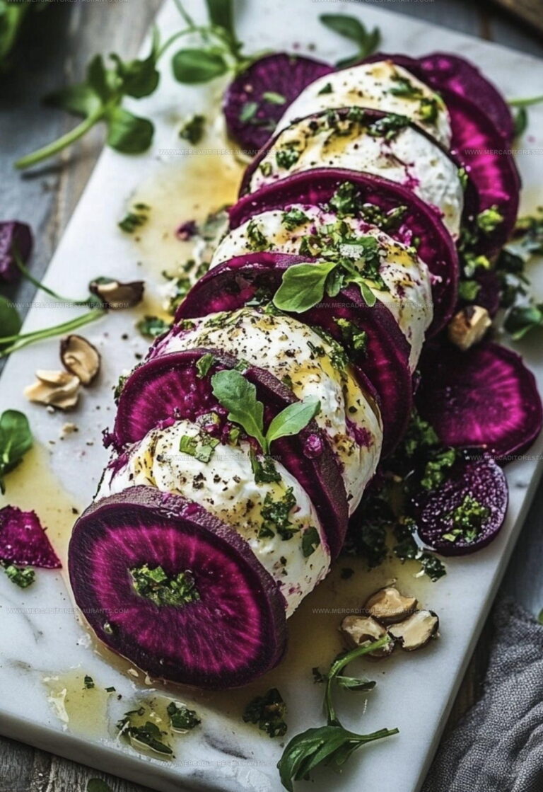 Roasted Beet Goat Cheese Log Recipe