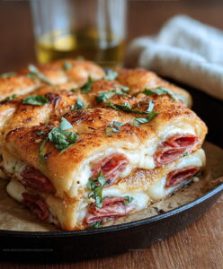 Italian Deli Style Crescent Roll Sandwich Bake Recipe