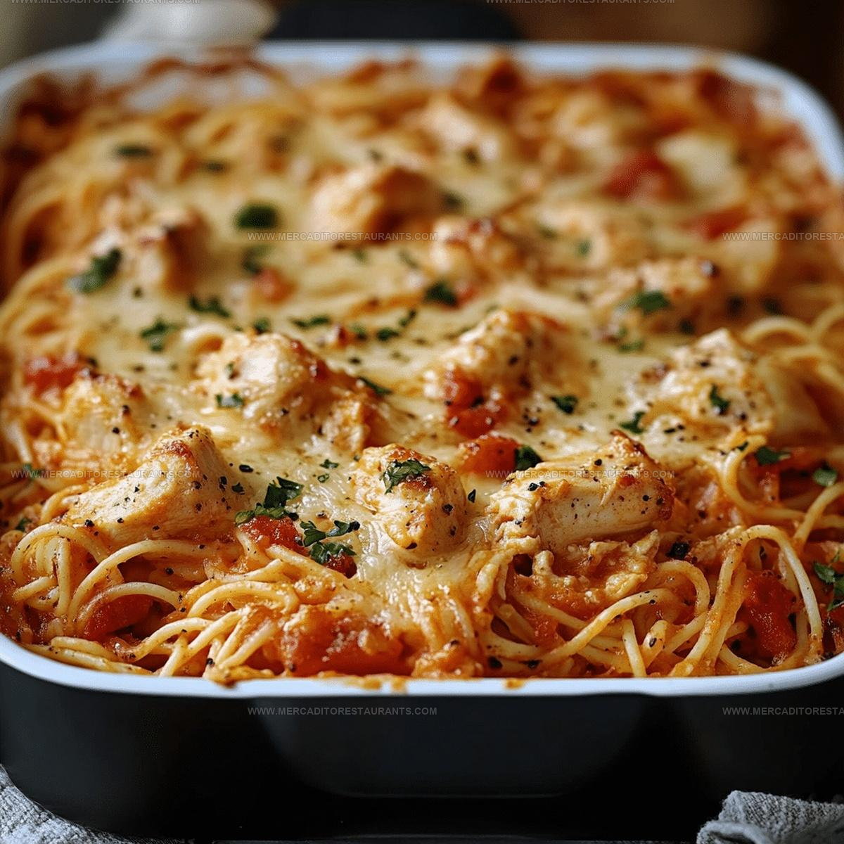 Creamy Chicken Spaghetti Casserole Recipe