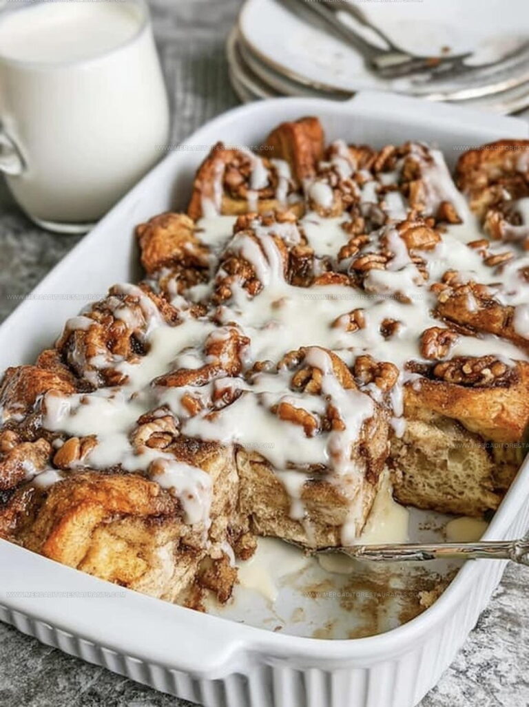 Brunch-Ready Cinnamon Roll French Toast Casserole Recipe
