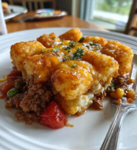 Easy Weeknight Tater Tot Casserole Recipe
