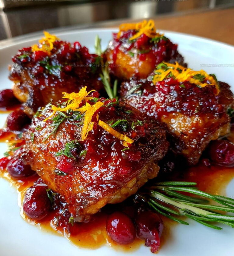 Baked Orange Cranberry Chicken Thighs Recipe