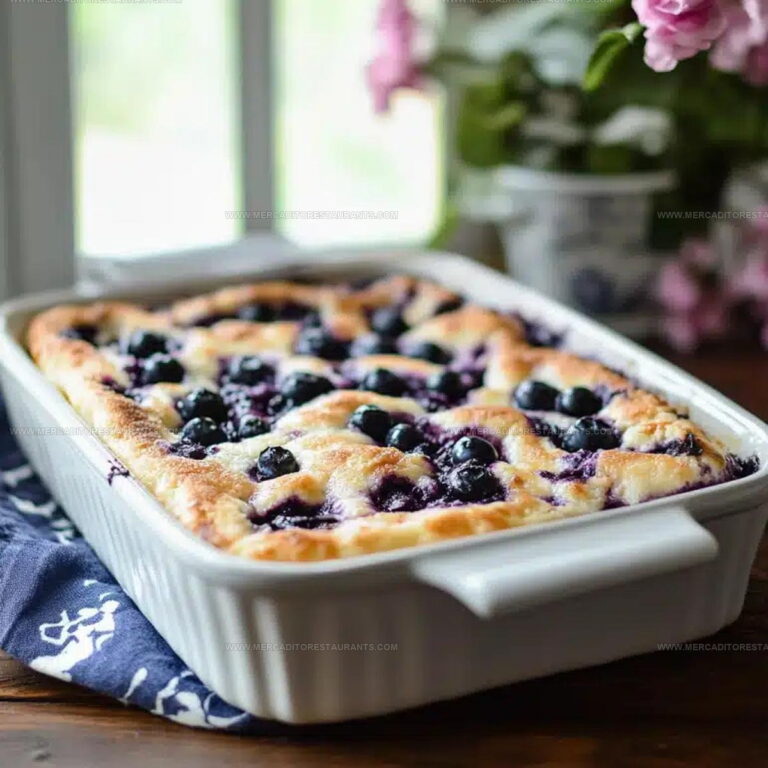 Brunch Favorite Blueberry Pancake Casserole Recipe