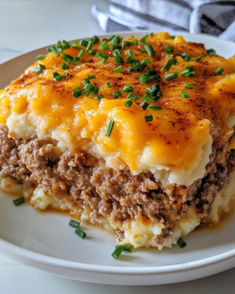 Cheesy Meatloaf Casserole Recipe