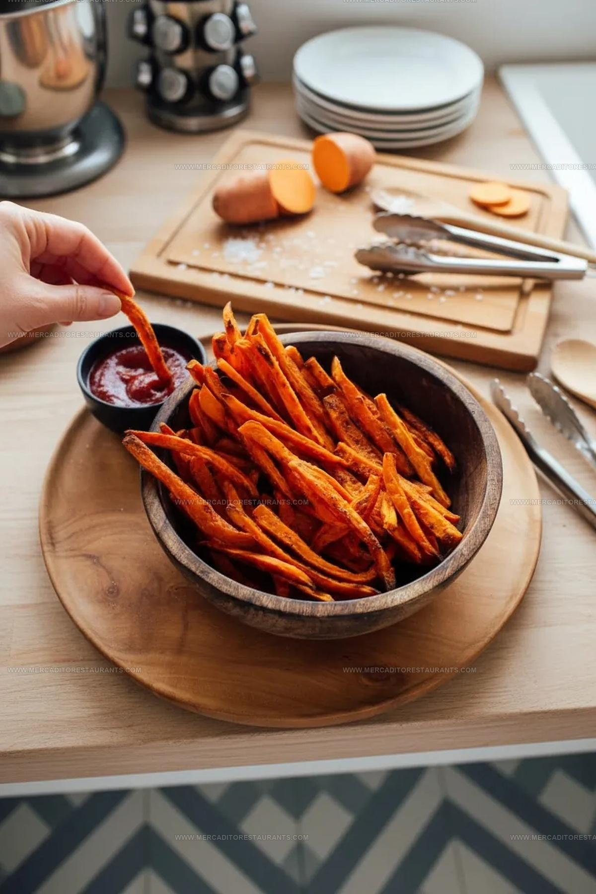 Crispy Baked Sweet Potato Fries Recipe