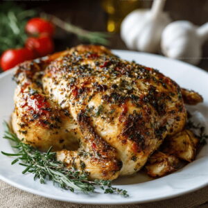 Roasted Garlic Herb Chicken Recipe