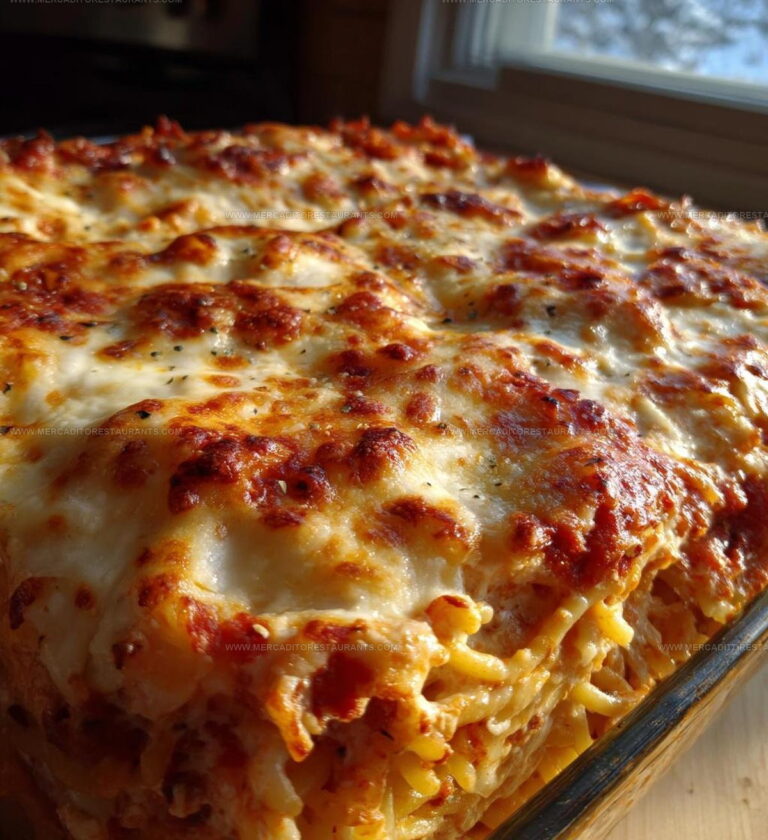 Creamy Baked Cream Cheese Spaghetti Recipe