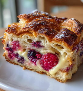Berry Croissant Breakfast Casserole Recipe