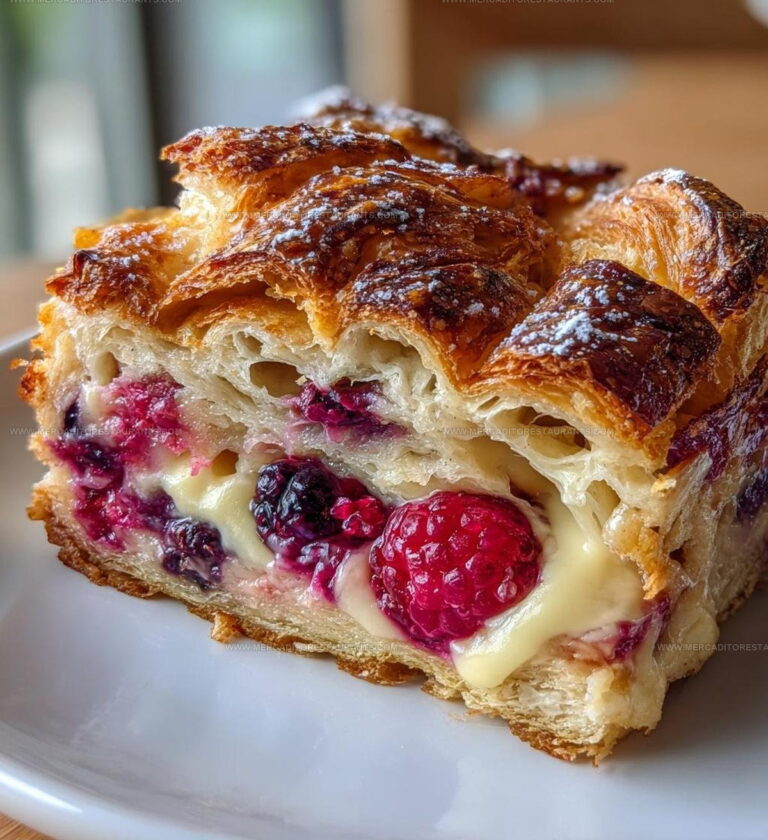 Berry Croissant Breakfast Casserole Recipe