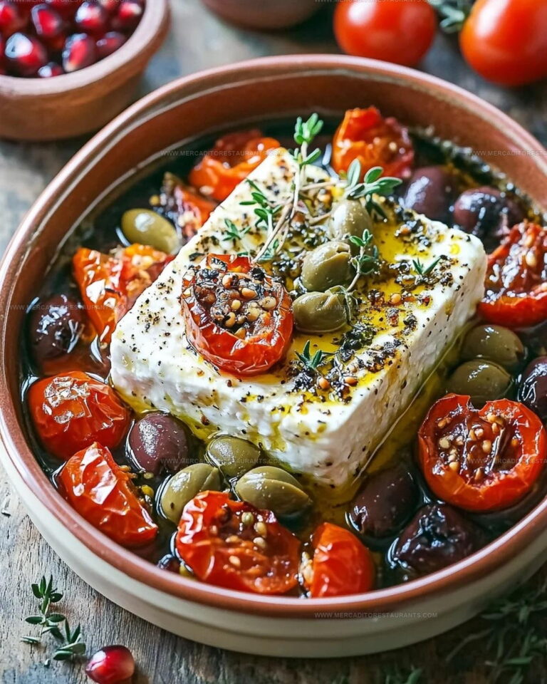 Mediterranean Baked Feta Appetizer Recipe