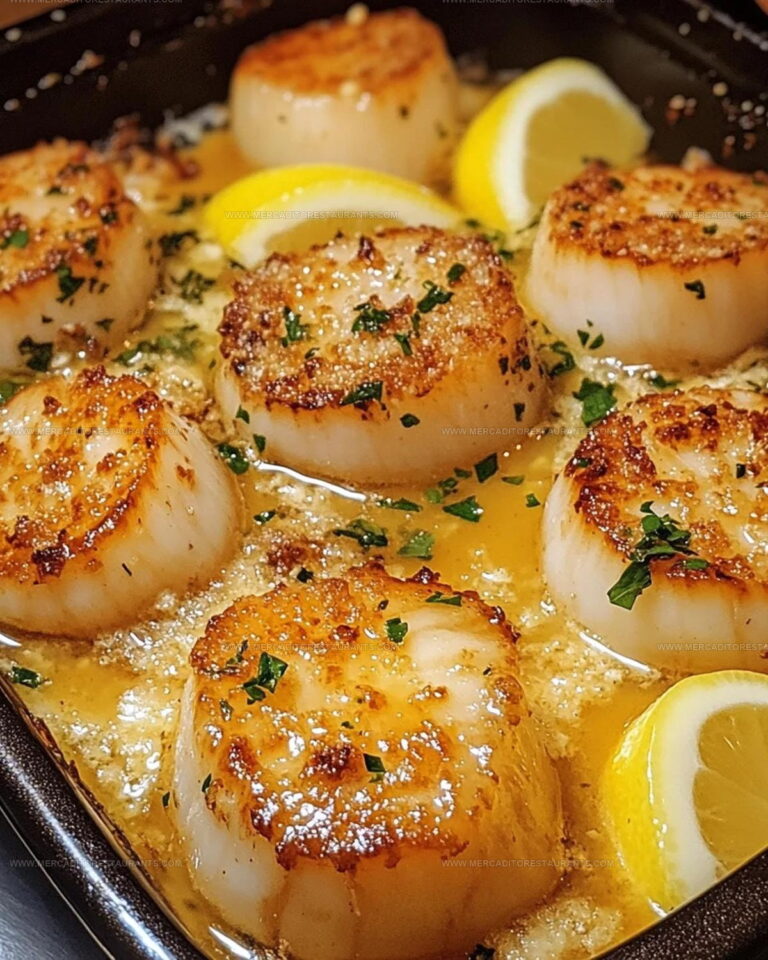 Garlic Butter Baked Scallops Recipe