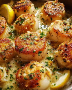 Baked Garlic Butter Scallops Recipe