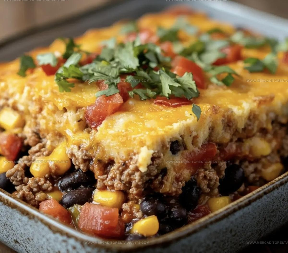 TexMex Cowboy Cornbread Casserole Recipe