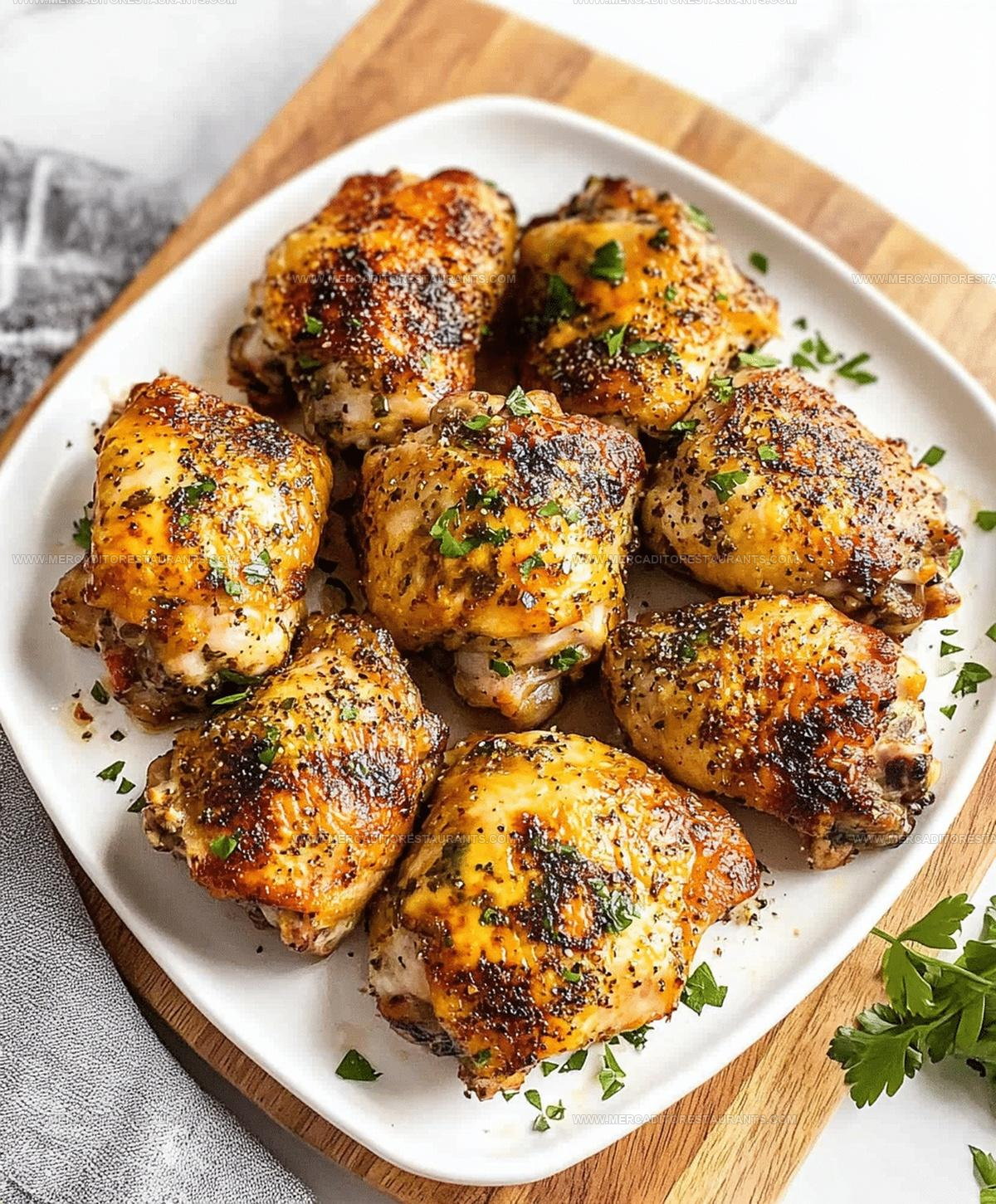 Crispy Oven Chicken Thighs Recipe