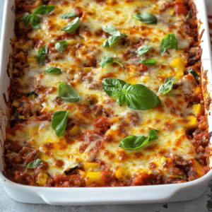 Cheesy Zucchini Pizza Casserole Recipe