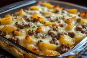 Hamburger Potato Cheese Casserole Recipe