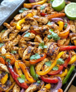 Easy Sheet Pan Chicken Fajitas Recipe