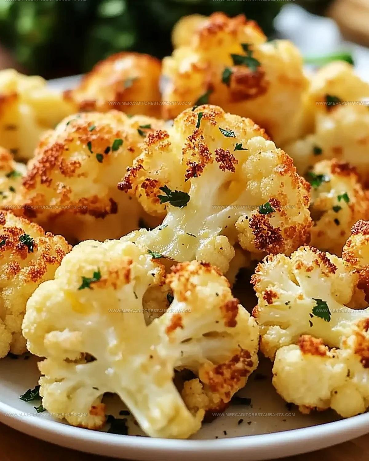 Roasted Cheesy Cauliflower Recipe