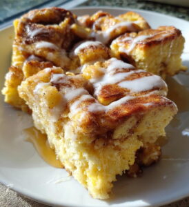 Weekend Cinnamon Roll French Toast Casserole Recipe