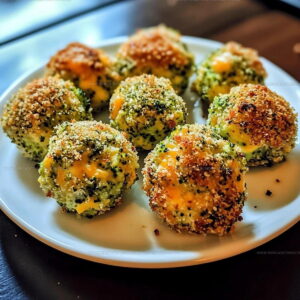 Bite-Size Baked Broccoli Cheese Balls Recipe