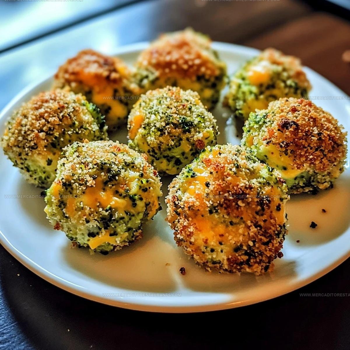 Bite-Size Baked Broccoli Cheese Balls Recipe