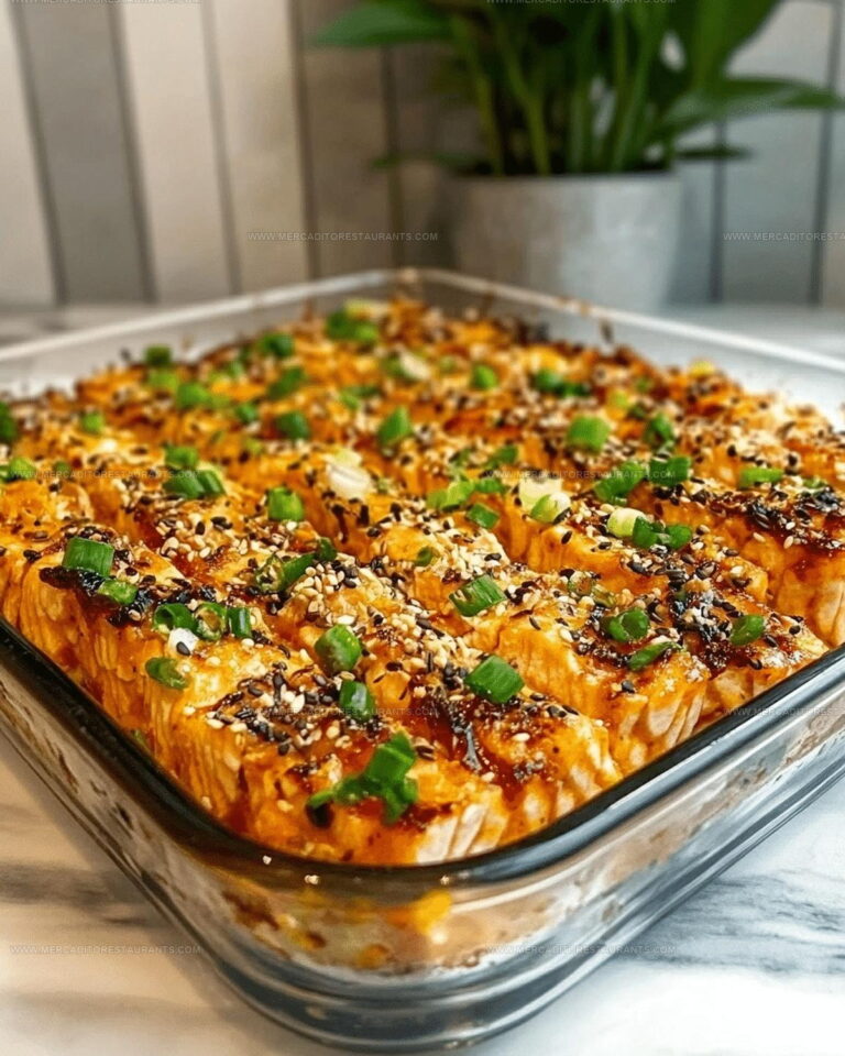 Spicy Salmon Sushi Bake Recipe