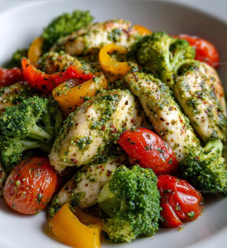 Sheet Pan Pesto Chicken And Veggies Recipe