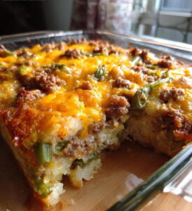 Hearty Sausage GreenBean Potato Casserole Recipe