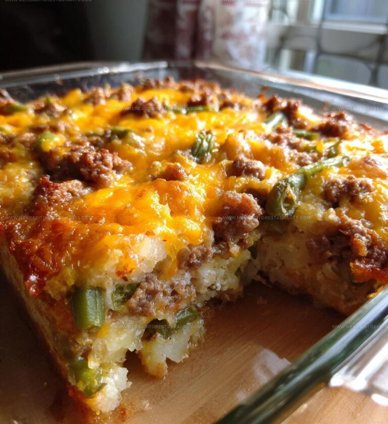 Hearty Sausage GreenBean Potato Casserole Recipe