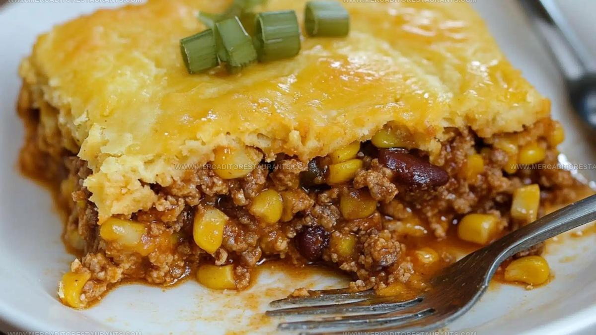 Easy Cheesy Taco Cornbread Casserole Recipe