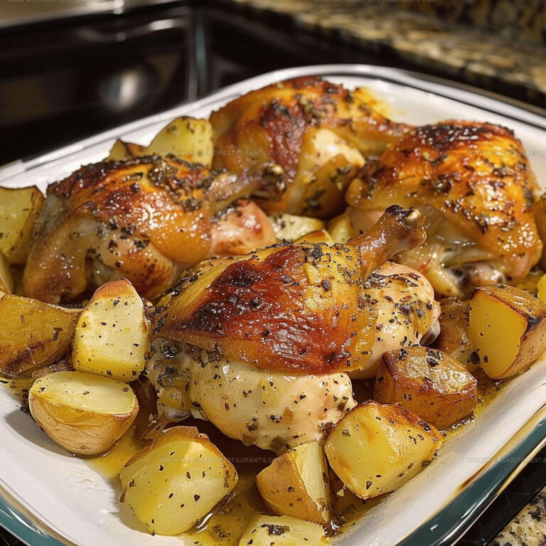 Garlic Roasted Chicken and Potatoes Recipe
