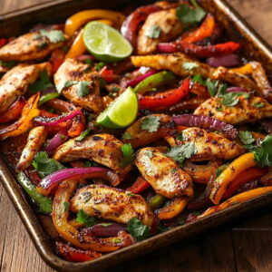 Weeknight Sheet-Pan Chicken Fajitas Recipe