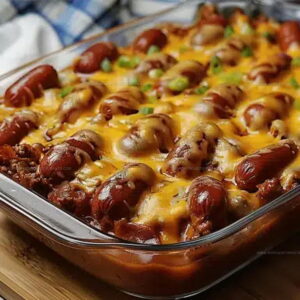 Stadium Style Chili Cheese Dog Casserole Recipe
