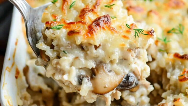 One-Dish Chicken Mushroom Rice Casserole Recipe