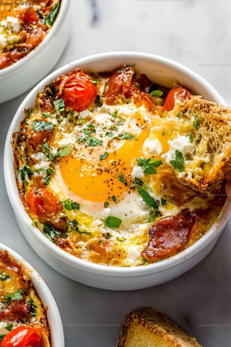 Brunch Mediterranean Baked Feta Eggs Recipe