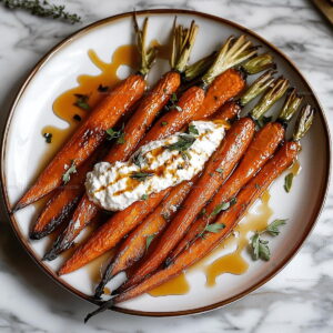 Hot-Honey Ricotta Roasted Carrots Recipe