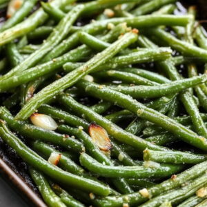 Garlic Roasted Green Beans Recipe