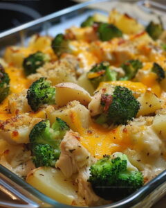 Loaded Potato Chicken Broccoli Casserole Recipe