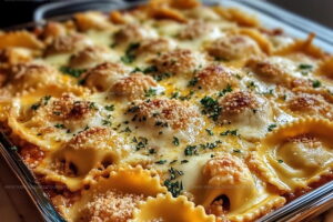 Creamy Million Dollar Ravioli Casserole Recipe