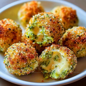 Bite Size Baked Broccoli Cheese Balls Recipe