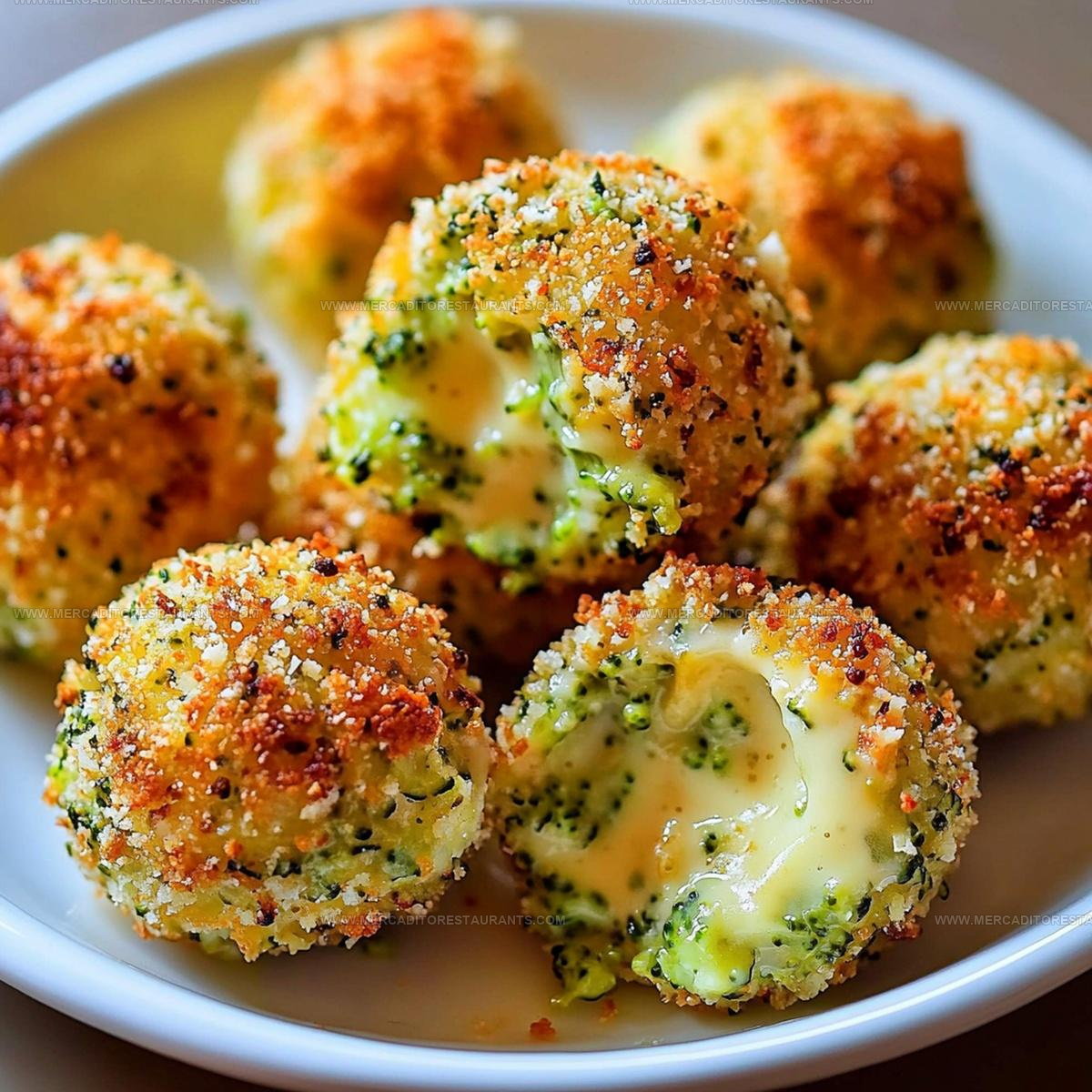 Bite Size Baked Broccoli Cheese Balls Recipe