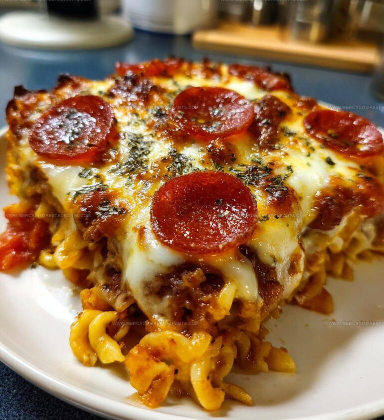 Cheesy Meat Lovers Pizza Casserole Recipe