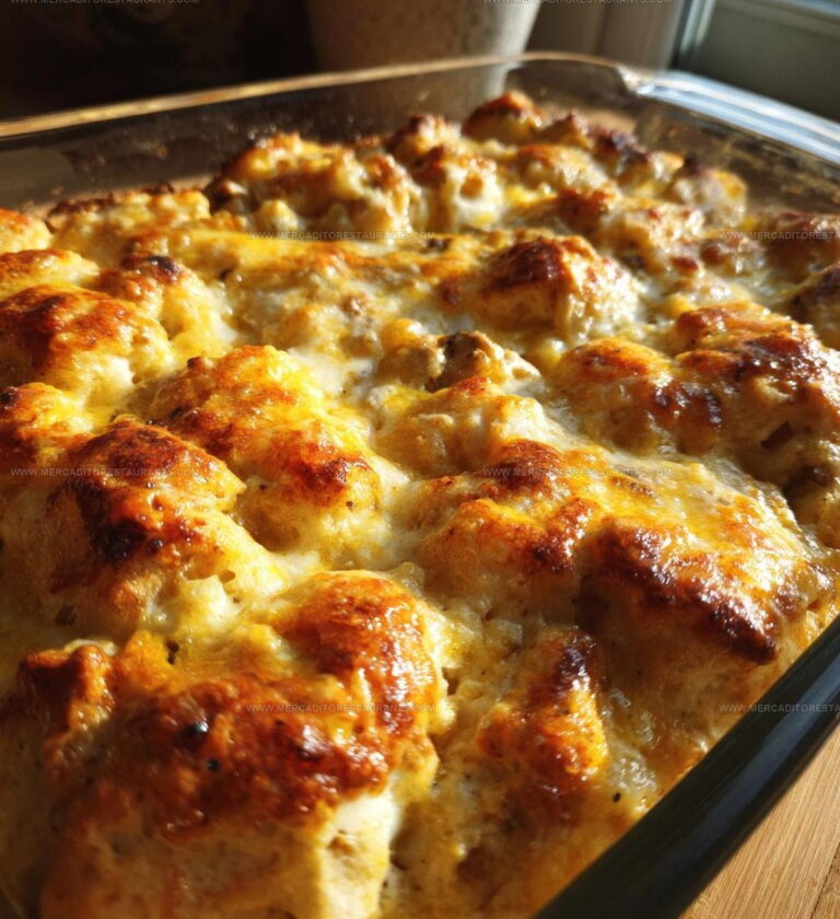 Comfort Chicken Bubble Biscuit Casserole Recipe
