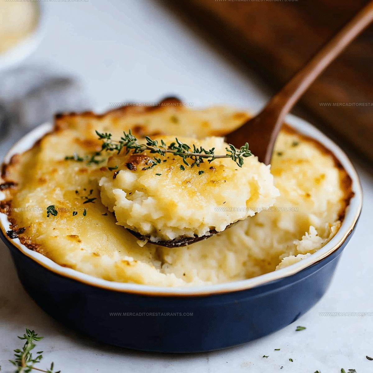 Baked Mashed Potatoes With Cheddar Recipe