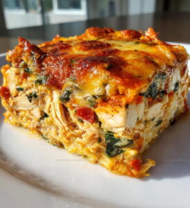 TexMex Chicken Tortilla Spinach Casserole Recipe